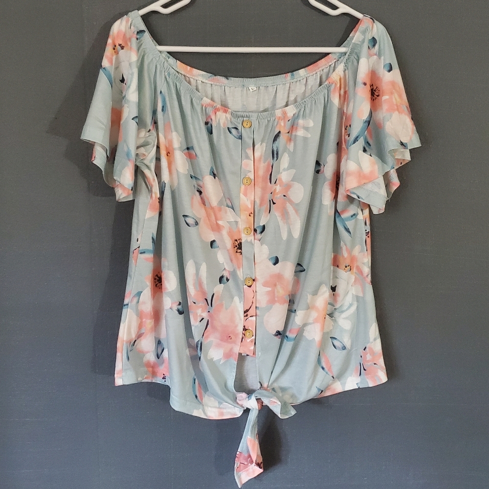 Off the Shoulder Floral Top